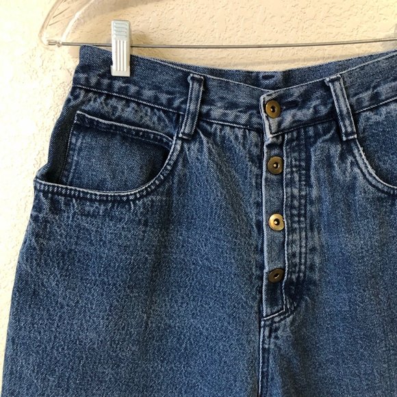 Vintage Bill Blass button fly high rise bermuda shorts 26in waist - Picture 2 of 6